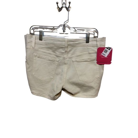 ISABEL Side Panels Short  4 Cream Cotton/Polyester/Spandex - Picture 2 of 4